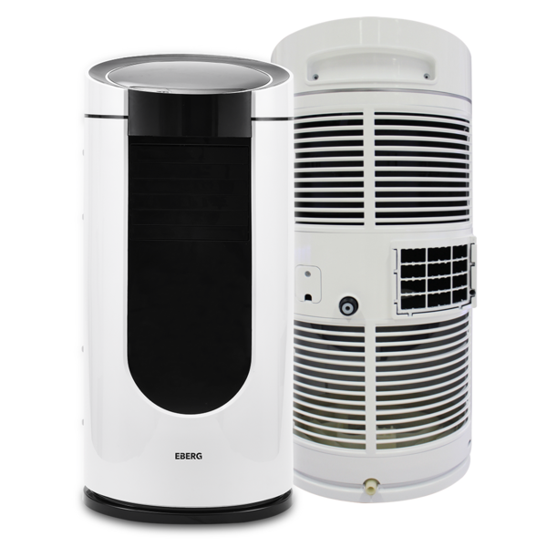 Klimatyzator przenośny Eberg Mezo M26HD przód i tył