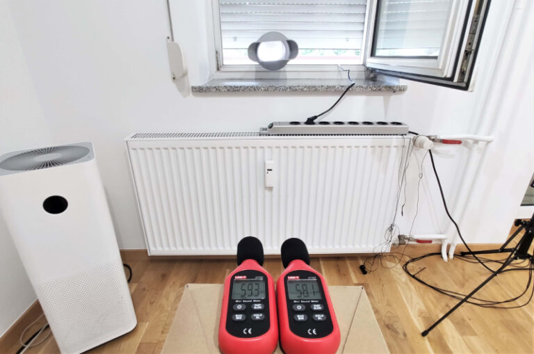 Pomiar głośności; klimatyzator Eberg Qubo Q40NE