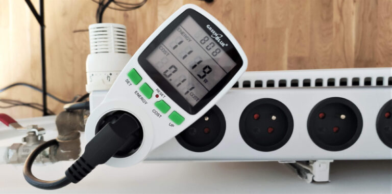 Pomiar poboru prądu klimatyzator przenośny Eberg Qubo Q40NE