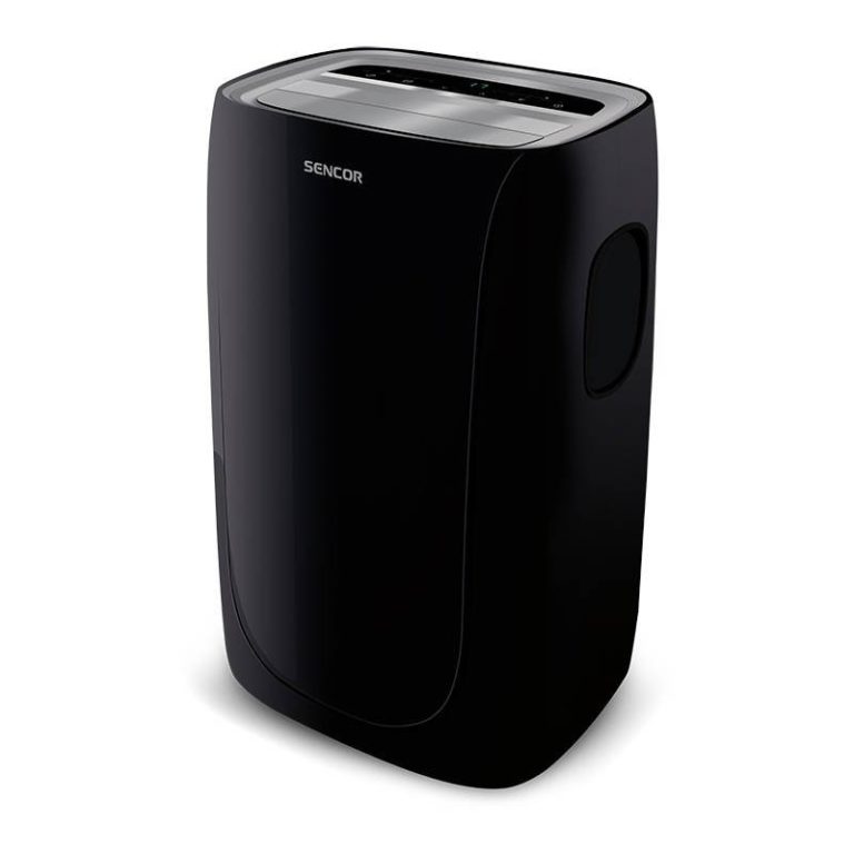 Klimatyzator przenośny Sencor SAC MT9021C widok z przodu i z boku
