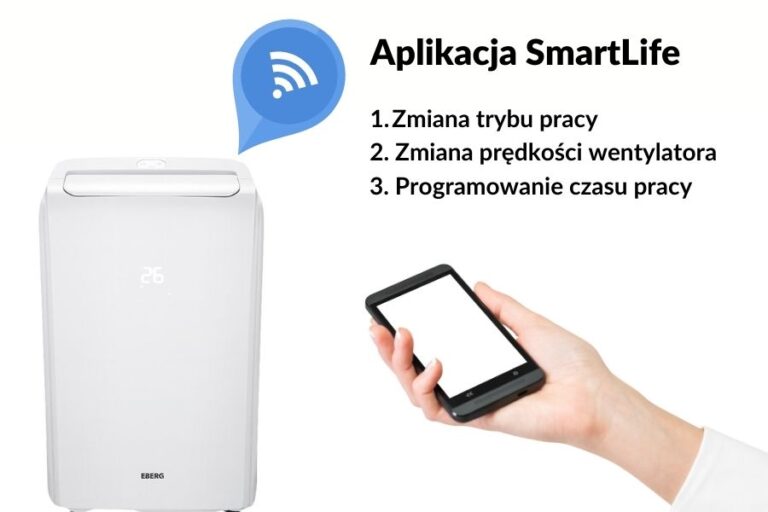 klimatyzator przenośny Eberg z aplikacją