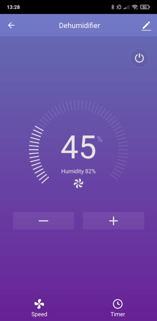 Zrzut ekranu, aplikacja Tuya Smart