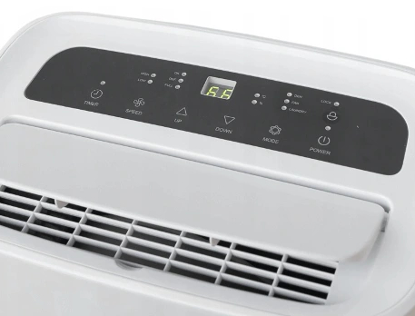 Osuszacz powietrza Quigg DH1, panel sterowania