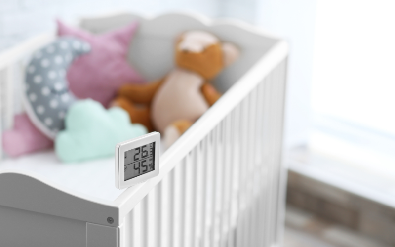 Czujnik wilgotności w pokoju dziecka