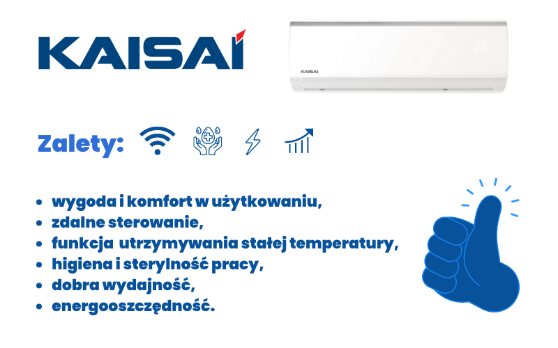 Zalety klimatyzatorów Kaisai