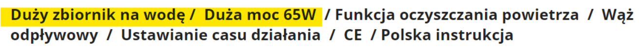 Opis produktu z duzym zbiornikiem