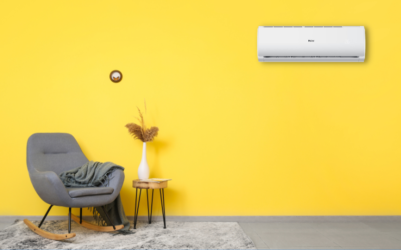 Klimatyzator Haier Tayga Plus na ścianie