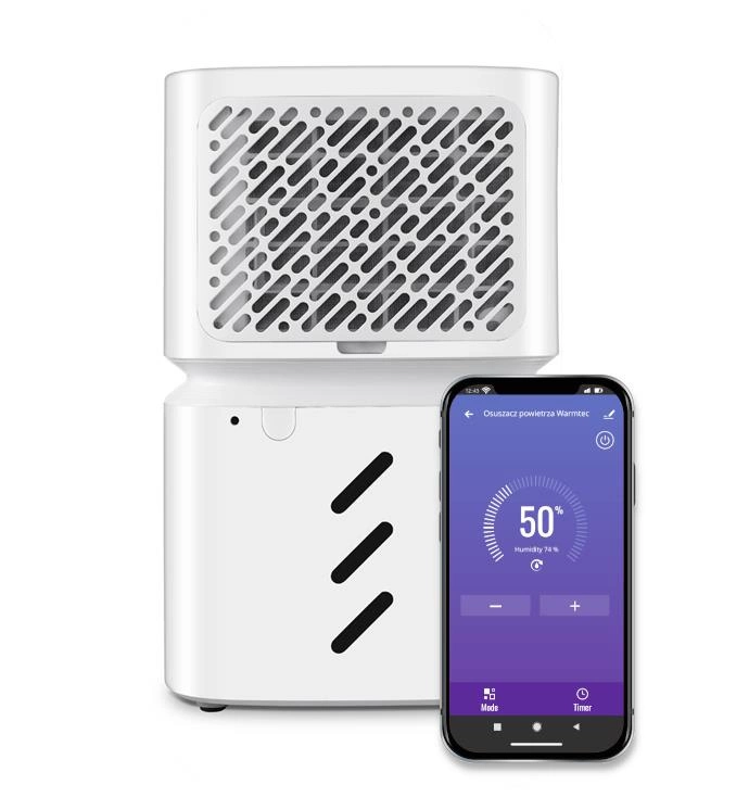 Warmtec ODT-12 ze smartfonem